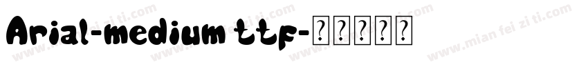 Arial-medium ttf字体转换